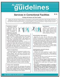 Services in Correctional Facilities - G-14 thumbnail