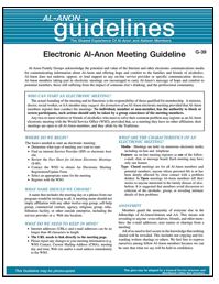 Electronic Al-Anon Meetings - G-39 thumbnail